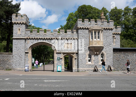 Eingang zum Bute Park Cardiff South Wales, Australia Stockfoto