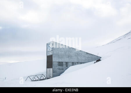 Globale Saatgutbank, Spitzbergen, Norwegen Stockfoto