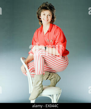 Kathy Tayler, TV-Moderatorin, guten Morgen Großbritannien, Studio Pix, London, 11. November 1989. Stockfoto