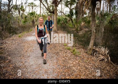 Wanderer, Skidaway Island State Park, Savannah, Georgia, USA Stockfoto