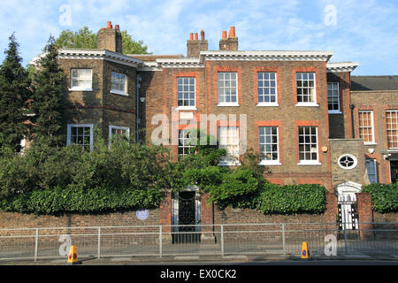 Christopher Wren blaue Plakette, alte Gerichtshaus, Hampton Court, Surrey, England, Großbritannien, Deutschland, Großbritannien, Europa Stockfoto