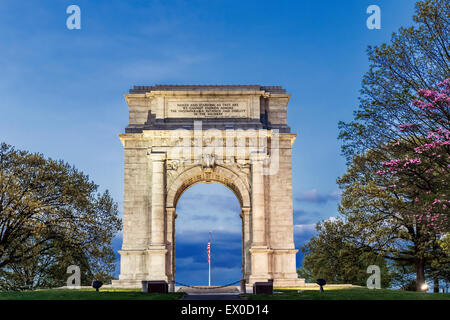 National Memorial Arch, Valley Forge National Historical Park, Pennsylvania, USA Stockfoto
