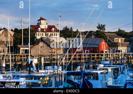 Malerischen Fischerdorf Dorf von Menemsha, Chilmark, Martha's Vineyard, Massachusetts, USA Stockfoto