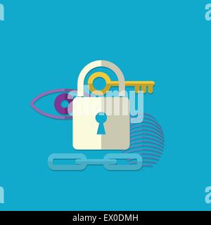 Web-Security-Konzept-Symbol. Stock Vektor