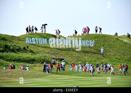 Saint-Quentin-En-Yvelines, Frankreich. 3. Juli 2015. Le Golf national Saint-Quentin-En-Yvelines, Frankreich. Französisch Open Championships Runde 2. Das Platzlayout Credit: Action Plus Sport Bilder/Alamy Live News Stockfoto