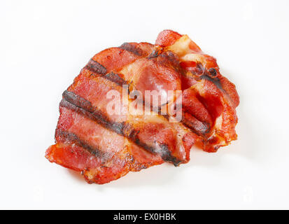 Knusprig Gegrillte Scheiben Speck Stockfoto
