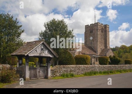 St. Bartholomews Church, Barbon, in der Nähe von Kirkby Lonsdale, Barbondale, Cumbria, UK Stockfoto