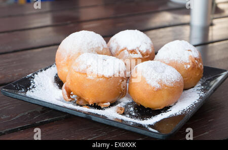 gebratene Bananen Krapfen Stockfoto