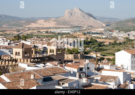 Peña de Los Enamorados (Lovers' Rock) - Berg in der Nähe von Antequera, Andalusien, Spanien Stockfoto