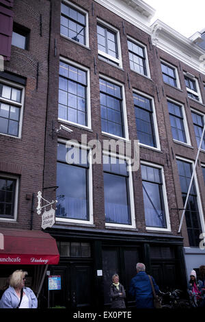 Anne Frank Haus in Amsterdam Stockfoto