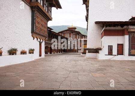 Paro Dzong, ein Architektur-Juwel in Bhutan Stockfoto