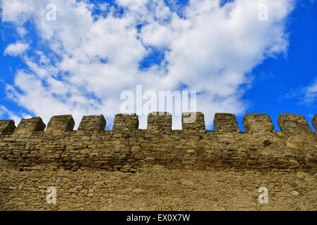 Wand in Akkerman Festung in der Stadt Belgorod-Dnestrowskij, Ukraine Stockfoto