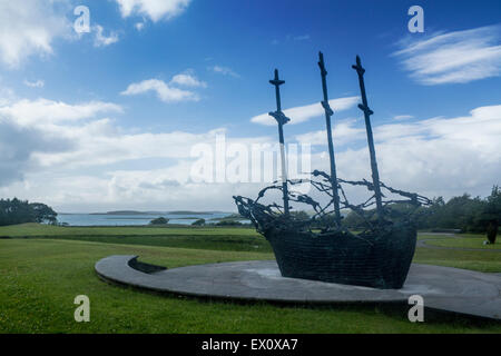 Nationalen Hungersnot Memorial Murrisk Clew Bay County Mayo Eire Republik Irland Stockfoto