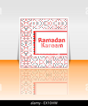 Ramadan Kareem. Zusammensetzung des muslimischen Fastenmonats Schriftzug. Stockfoto