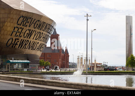 Millennium Centre und Eingang an der Torchwood-Hub Stockfoto