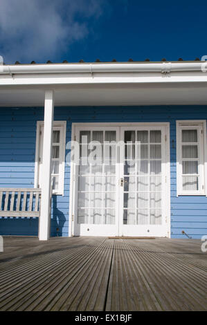 Strandhütte am Meer Bembridge Isle Of Wight England UK Europe Stockfoto