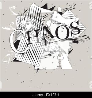 Chaos-Hintergrund Stock Vektor