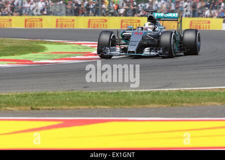 Silverstone im Vereinigten Königreich. 4. Juli 2015. Formel 1 British Grand Prix qualifizieren. Bildnachweis: Aktion Plus Sport/Alamy Live-Nachrichten Stockfoto