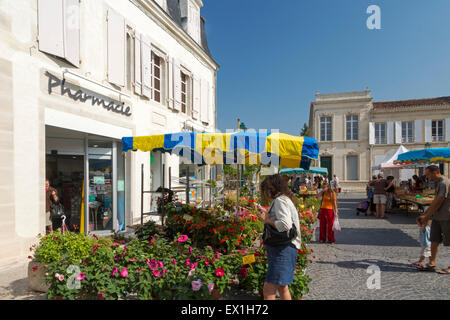 Stadtzentrum, Saint Jean d'Angély, Charente Maritime, Frankreich Stockfoto