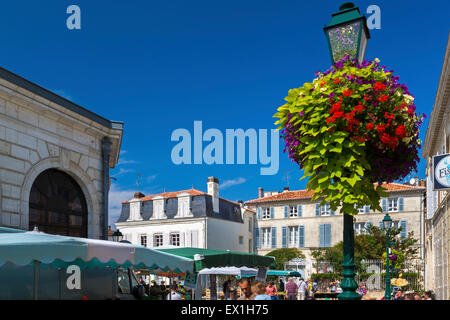 Stadtzentrum, Saint Jean d'Angély, Charente Maritime, Frankreich Stockfoto