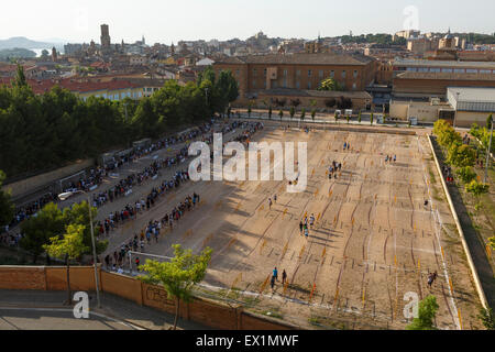 Gießen von Games of Thrones. TV-Serie. Tudela. Navarra. Spanien Stockfoto