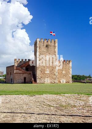 Fortaleza Ozama Festung in Santo Domingo, Dominikanische Republik Stockfoto