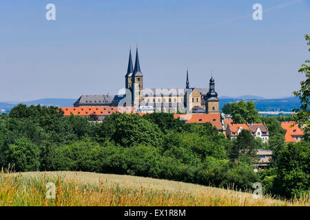 St. Michael Kloster auf dem Michelsberg, Bamberg, obere Franken, Bayern, Deutschland, Europa Stockfoto