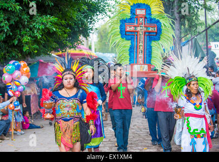 Teilnehmer bei den Festspielen von Valle del Maiz in San Miguel de Allende, Mexiko Stockfoto