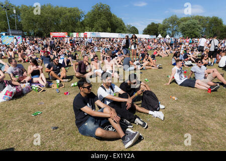 London, UK, 4. Juli 2015. Neuen Look Wireless Festival, Finsbury Park Credit: Robert Stainforth/Alamy Live-Nachrichten Stockfoto