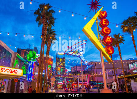 Die Fremont Street Experience in Las Vegas, Nevada. Stockfoto