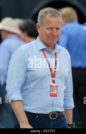 Silverstone im Vereinigten Königreich. 4. Juli 2015. Formel 1 British Grand Prix qualifizieren. Sky Formel 1 Kommentator Martin Brundle. Bildnachweis: Aktion Plus Sport/Alamy Live-Nachrichten Stockfoto