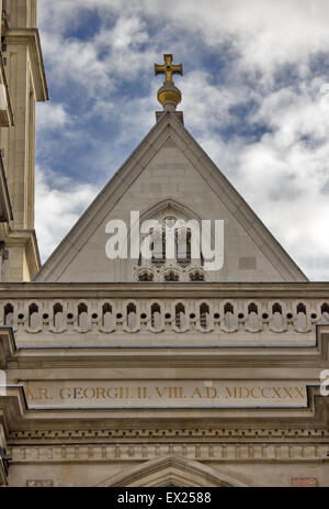 Westfassade, Westminster Abbey, London Stockfoto