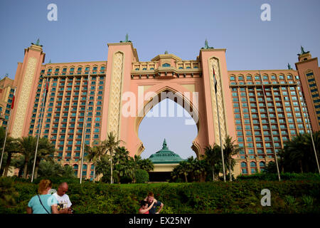 Das Atlantis Hotel in Dubai Stockfoto