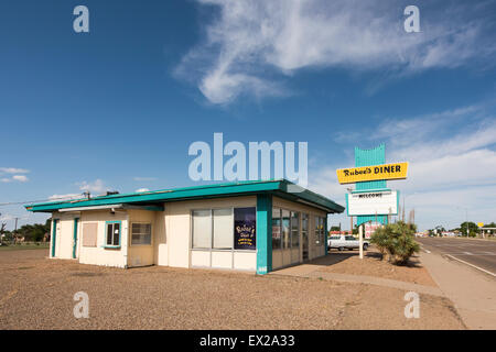 Die Rubee Diner auf der Route 66 in Tucumcari, New Mexico Stockfoto