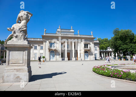 Palast auf dem Wasser im Lazienki-Park, Warschau, Polen Stockfoto