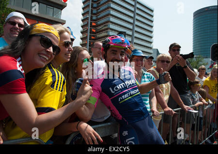 Utrecht, Niederlande. 4. Juli 2015. Serpa Perez Jose Rodolfo vor der Stufe 2 der Utrechter 2015 Tour De France zu Zelande. Bildnachweis: Aktion Plus Sport/Alamy Live-Nachrichten Stockfoto