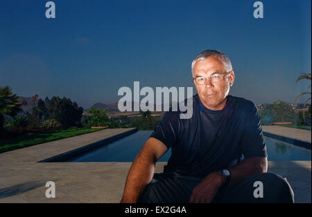 SAN DIEGO, CA-22 Juni: John Eggemeyer zu Hause in San Diego, Kalifornien am 22. Juni 2002. Stockfoto