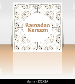 Ramadan Kareem. Zusammensetzung des muslimischen Fastenmonats Schriftzug. Stockfoto