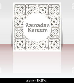 Ramadan Kareem. Zusammensetzung des muslimischen Fastenmonats Schriftzug. Stockfoto