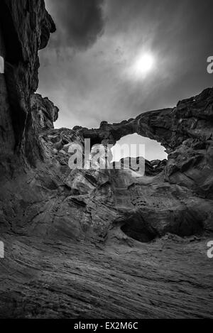 Grosvenor Arch Sandstein Doppelbogen befindet sich im Grand Staircase-Escalante National Monument Stockfoto