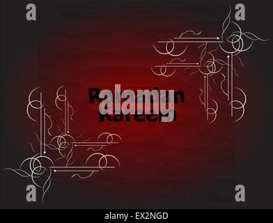 Der Sultan von elf Monaten Ramadan Grußkarte. Des muslimischen Fastenmonats Stockfoto