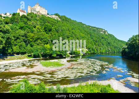 Chateau de Castelnaud, Dordogne, Aquitaine, Frankreich Stockfoto