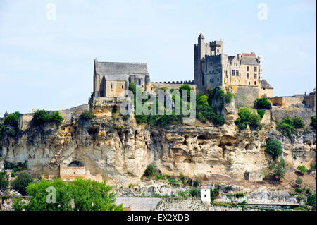 Chateau de Beynac, Dordogne, Aquitaine, Frankreich Stockfoto