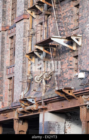 Viktorianische Backstein gebaut Dock Lager alten riesig groß Stockfoto