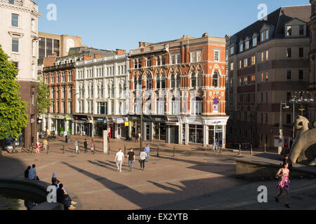 New Street, Birmingham, angesehen vom Victoria Square Stockfoto