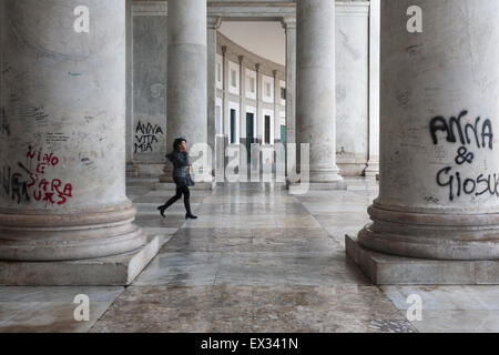 Neapel, Italien - Piazza Plebiscito, Kirche St. Francesco di Paola Stockfoto