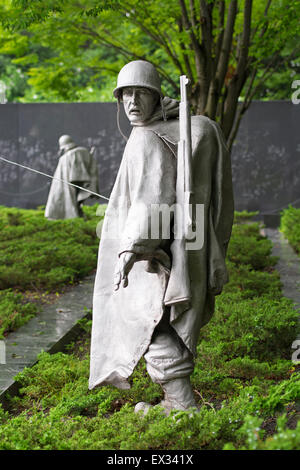 Korean War Veterans Memorial Statuen Washington DC Stockfoto