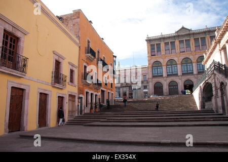 1546 von den Spaniern gegründet und ist die Silber-Bergbau-Stadt Zacatecas ein historischer Schatz und UNESCO-Welterbe-Zone. Stockfoto