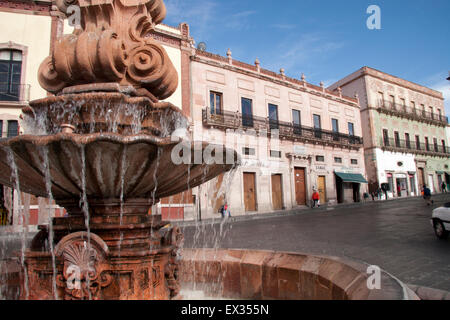 1546 von den Spaniern gegründet und ist die Silber-Bergbau-Stadt Zacatecas ein historischer Schatz und ein UNESCO-Welterbe-Zone. Stockfoto