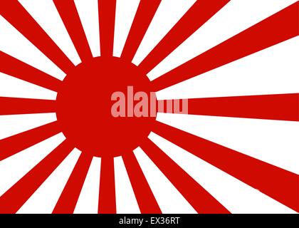 Alte japanische Flagge Stock Vektor